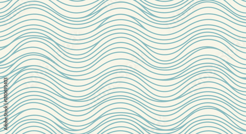 Abstract Fluid Wave Pattern in Soft Blue and White Tones for a
