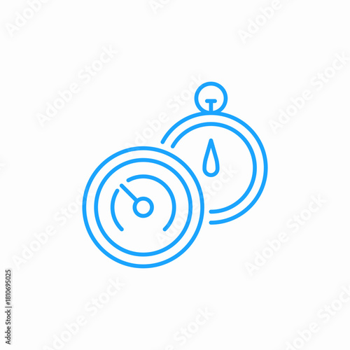 stopwatch timer icon sign vector