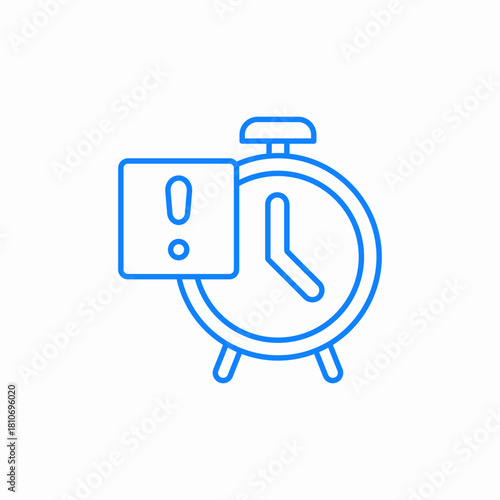 timer alert icon sign vector