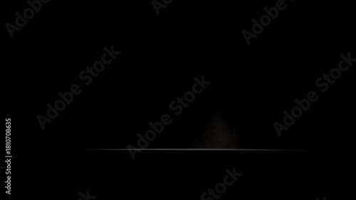 Side view of dust trail behind car isolated on black background