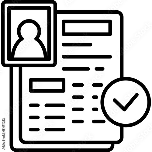 Accepted Candidate Line Icon