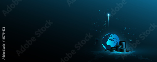 financial trend analysis background Trade in the world market