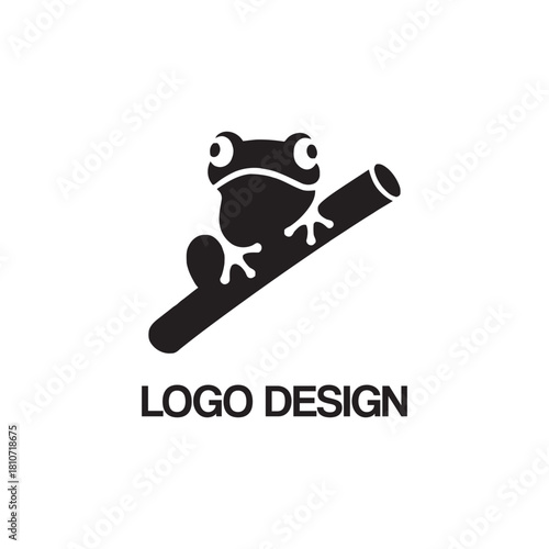 frog logo design template