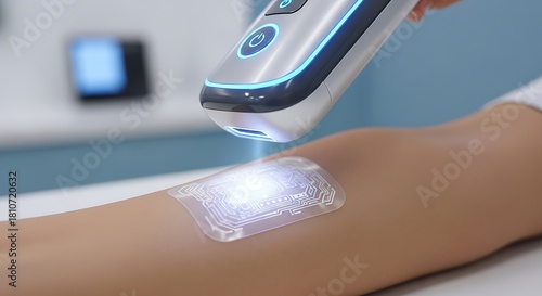 Vein Finder Device Illuminating Arm for Medical Procedure.