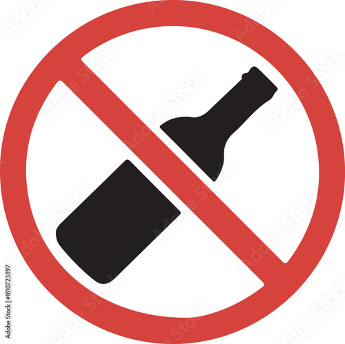 No drugs and alcohol sign