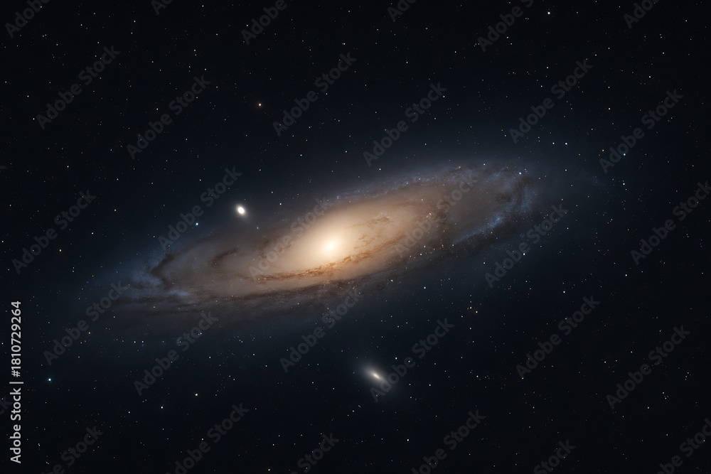 Obraz premium Galaxy Andromeda in space