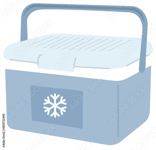 blue plastic box for food