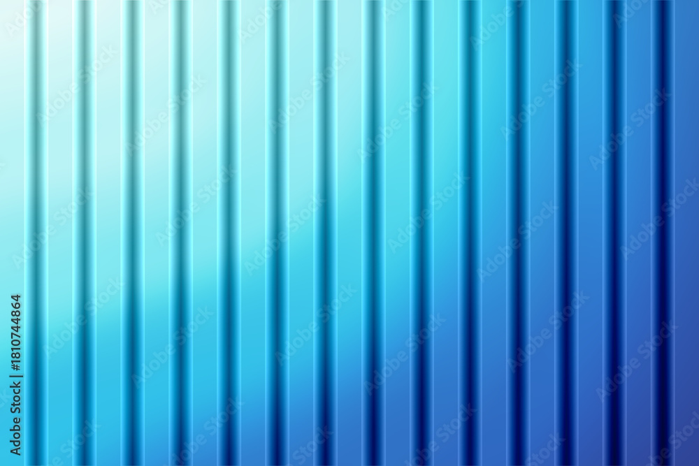 Obraz premium Illustration of abstract blue background with vertical lines and gradient effect creating a modern design
