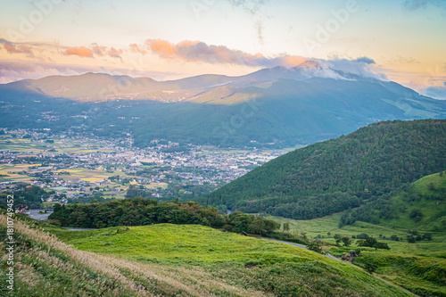Scenic View of Yufu Silky Road in Oita, Japan