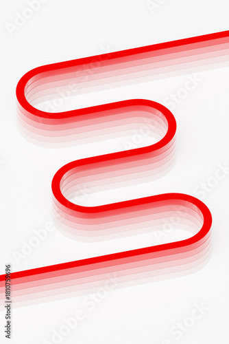 Abstract  red crossing lines pattern. Light background of  geometric shapes.
