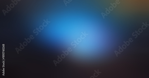 Abstract Blue Gradient Background with Soft Bokeh Blur and Dark Hues for Modern Digital Design or Website Backdrop