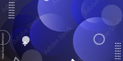 abstract background .blue and pink gradation. circle effect style. modern minimalist.eps 10