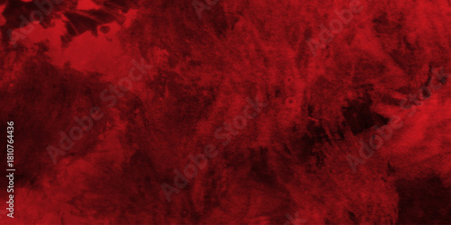 Abstract Beautiful luxury dark red and black grunge watercolor background. Red grunge wall texture winter love scratch the old wall vintage .Old vintage retro dark red concrete background .
