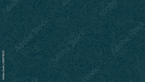 Dense network of topographic lines creating an abstract pattern on teal background
