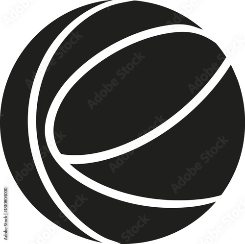 Medicine ball silhouette icon for health and fitness