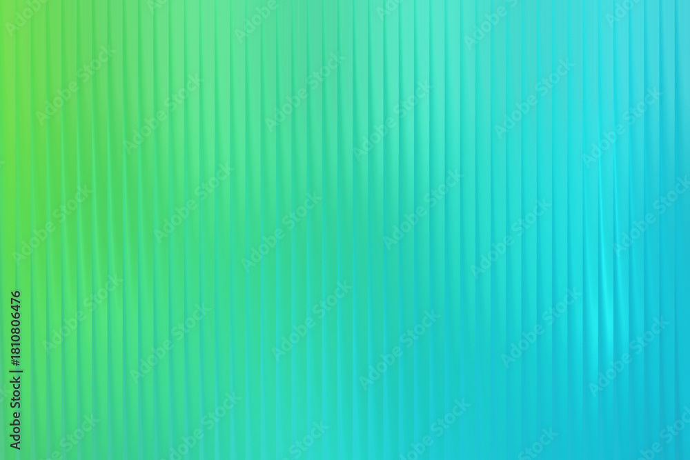 Obraz premium Vibrant green to blue gradient background with subtle vertical line design