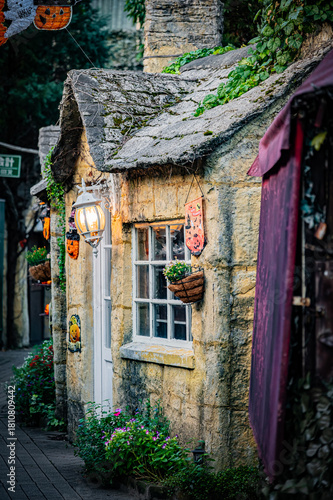 Charming Street View of Yufuin Floral Village in Oita, Japan