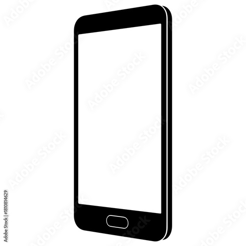 Silhouette of a person running or jogging isolated on