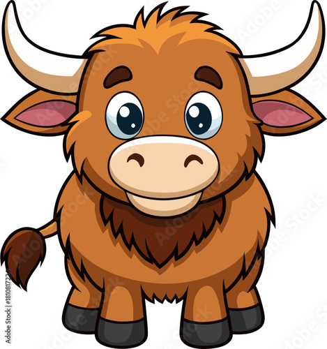 Yak Cartoon for kids Story Illustration