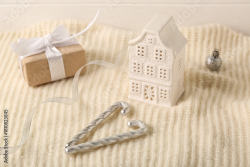 Cozy winter holiday scene w...