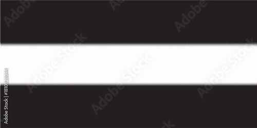 Geometric pattern of black squares on a white background. Seamless in one direction. Small figures from above. Large ones at the bottom with short dissolution