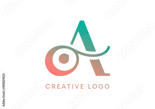 An elegant logo design featuring a stylized letter 'A' in vibrant colors, suitable for modern businesses. This design exemplifies creativity and stylistic innovation for branding.