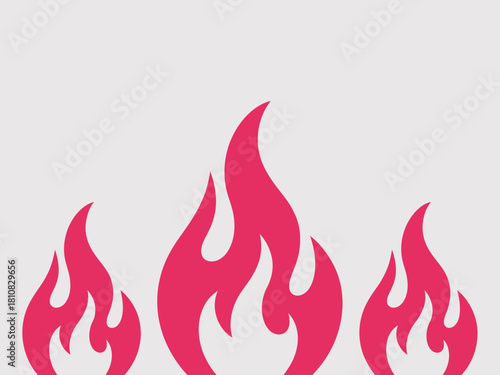This vibrant pink flames graphic symbolizes passion and intensity, perfect for designs needing a bold statement or thematic representation of heat and energy.