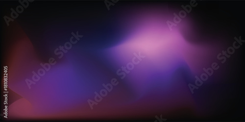 Soft and ethereal abstract background with flowing purple and pink color gradients on a dark canvas.