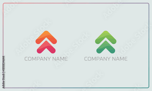 This image showcases two vibrant arrows emphasizing upward movement and growth, ideal for a company focused on progress and positive change in its branding.