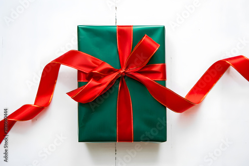 gift box with red ribbon