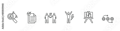 Crisis management banner icon vector illustration  with icon of identify, assessment, understand, cope, strategy and recovery procedure 