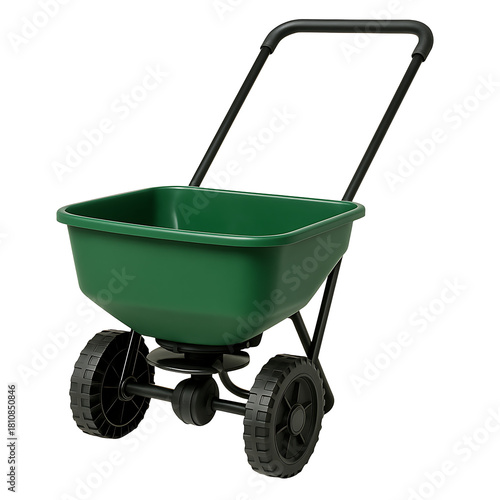 Garden fertilizer spreader isolated on transparent background