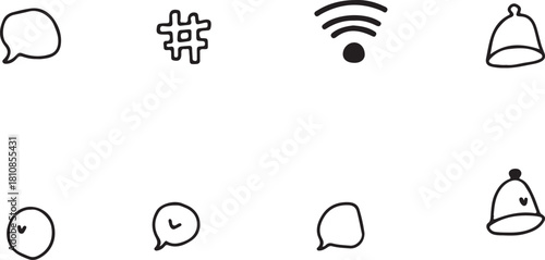 black and white vector illustration