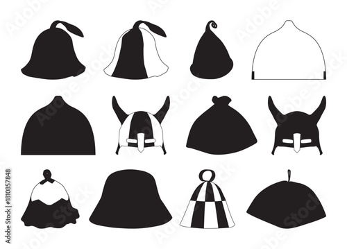 Sauna Hat vector, Sauna Hat clipart, Sauna Hat silhouette	