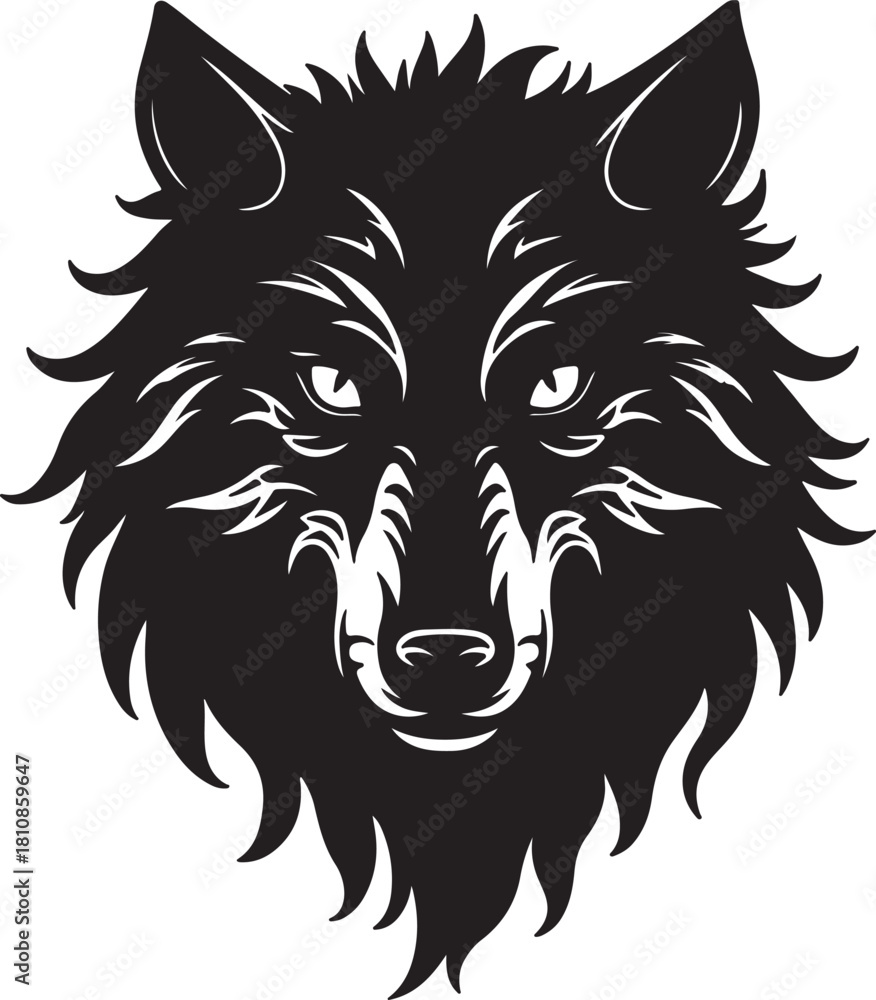 Obraz premium wolf head vector