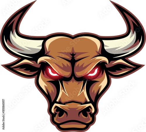 bull head vector mascot