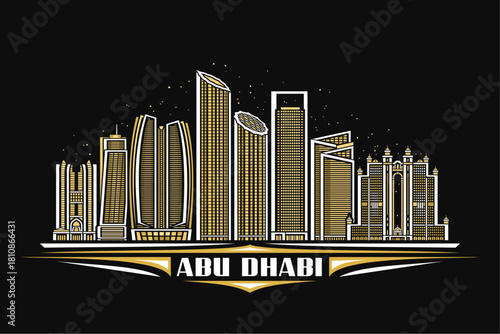Vector illustration of Abu Dhabi