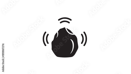 Dramatic black and white graphic featuring stylized waterfall and falling droplets - perfect for environmental campaigns, water conservation messages, and artistic backgrounds with a modern edge