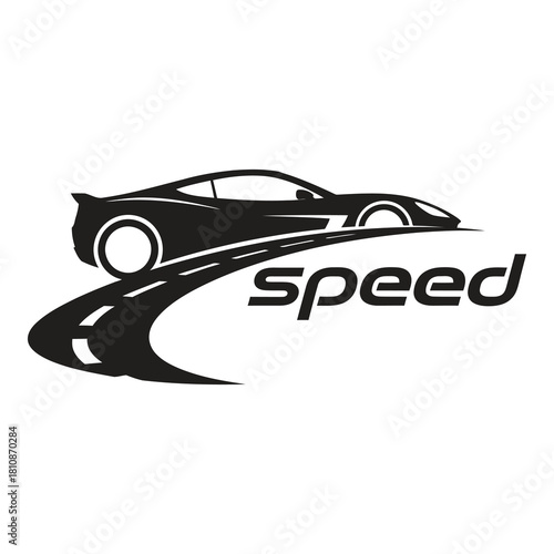 Experience the thrill of speed with this sleek sports car design, perfect for automotive brands and racing enthusiasts seeking dynamic visuals