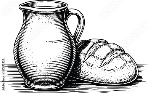 Pitcher and citrus fruits in a dark setting, creating a dramatic silhouette still life