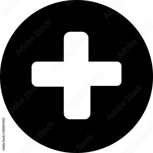 Plus sign icons set in transparent background. Add more sign .Line illustration of plus add button .Add, positive or plus sign line art icon for apps and websites, isolated on transparent background