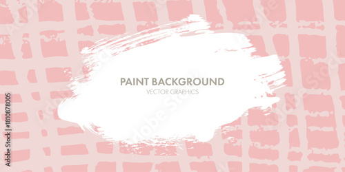 アクリル絵の具の抽象背景｜筆跡のあるフレーム素材