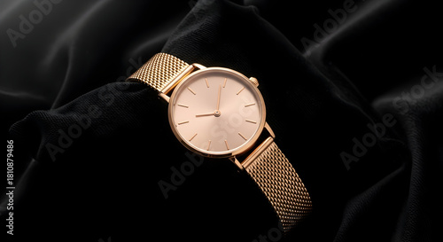 watch on black background