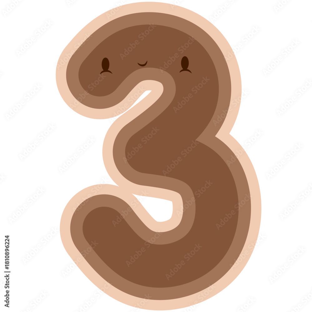 Fototapeta premium Number Character