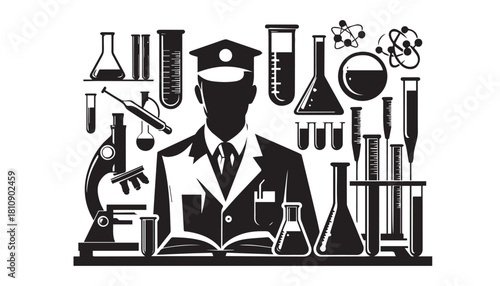 black color cystitis silhouette vector illustration, solid white background