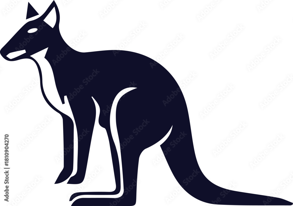 Fototapeta premium Clean and crisp vector lines—this wildlife illustration brings a fresh and premium touch to any design