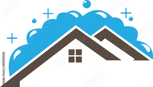 Real Estate Home wash logo design