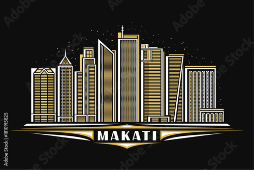 Vector illustration of Makati