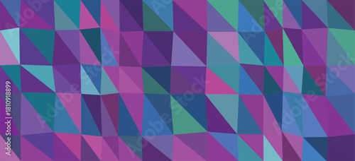 Geometric Mosaic of Pink Purple and Teal Triangles Abstract Background pattern