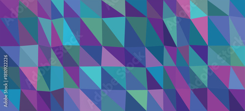 Teal and Purple Geometric Triangle Mosaic Background abstract pattern
